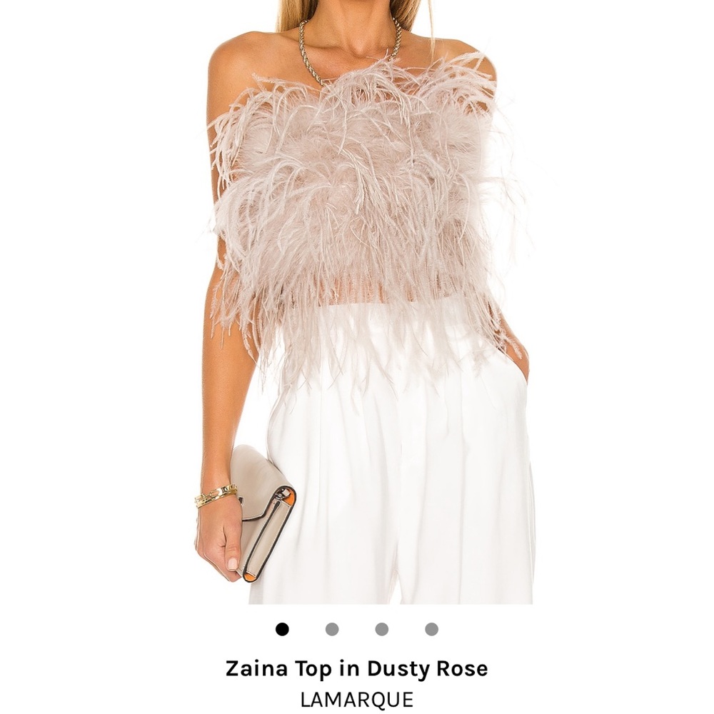 Feather light pink top
